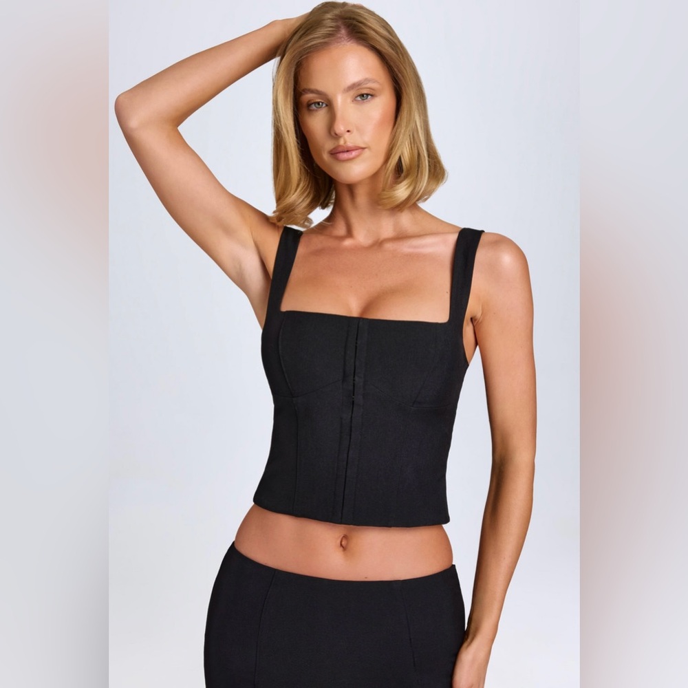 NWT Oh Polly Tallie Hook-and-Eye Corset Top